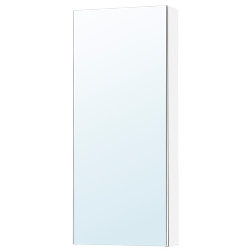 LETTAN Mirror cabinet with door, mirror effect/mirror glass, 40x15x95 cm