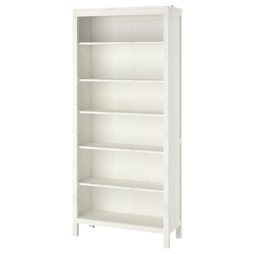HEMNES Bookcase, white stain, 90x197 cm