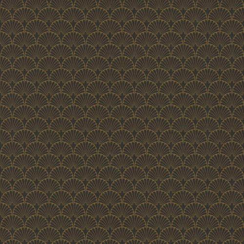 GoodHome Vinyl Wallpaper on Fleece Nosea, black
