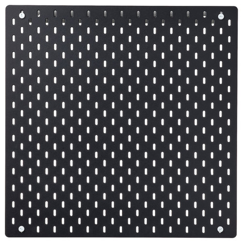 SKÅDIS Pegboard, black, 56x56 cm