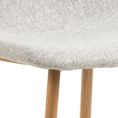 Dining Chair Celia, light grey/natural