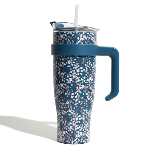 Thermal Mug Miami Floral, blue