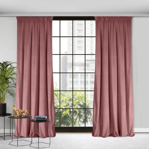 Curtain Rosa 135x300 cm, dark pink