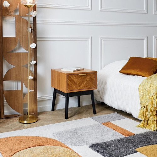 Bedside Table Nightstand Felix, natural