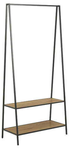 Actona Coat Stand with Shelf Seaford, wild oak/black
