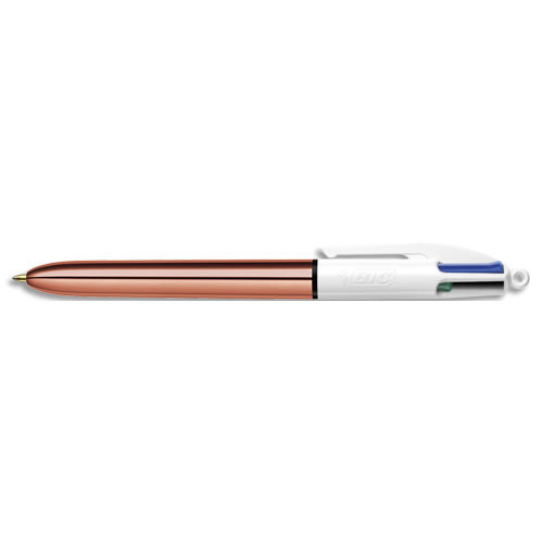 BIC Multicolour Pen 4 Colours Shine - Rose Gold/Gold/Silver, random colours, 12pcs