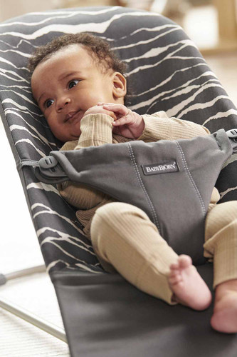 BABYBJÖRN Bouncer Bliss, Anthracite/Landscape Print, Cotton 0+