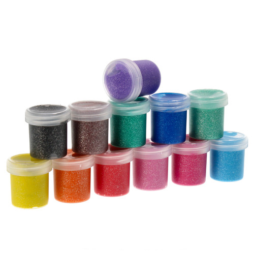 Starpak Poster Paints 12 Glitter Colours x 20ml Cute Kitty