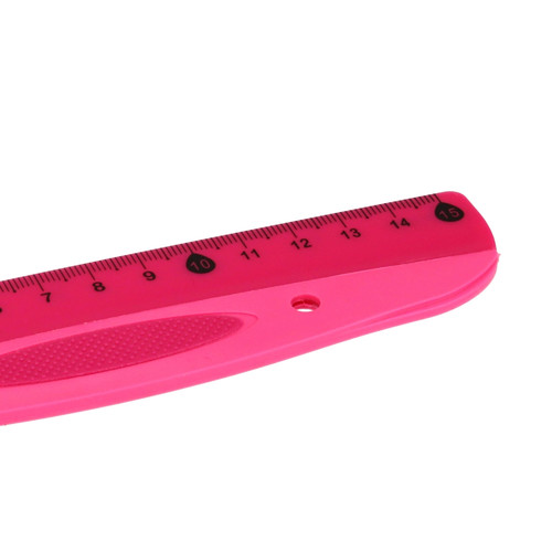 Starpak Plastic Ruler 15cm, pink
