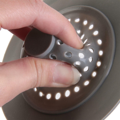 Sink Strainer, silicone/stainless steel