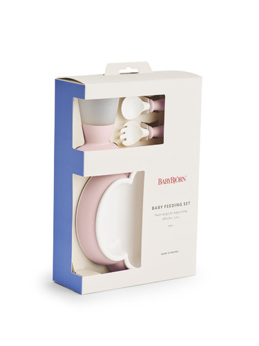 BABYBJÖRN Baby Feeding Set -  Powder Pink