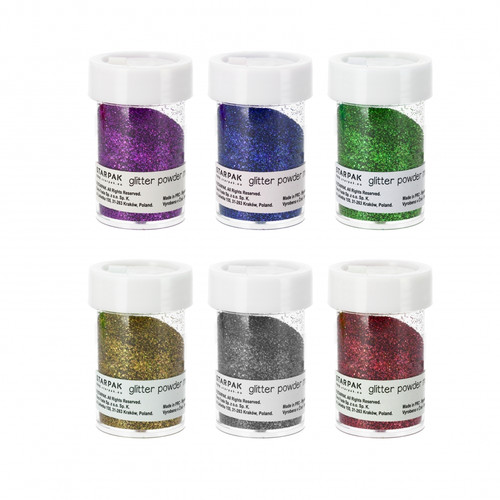 Glitter Powder 12pcs in 6 Colours