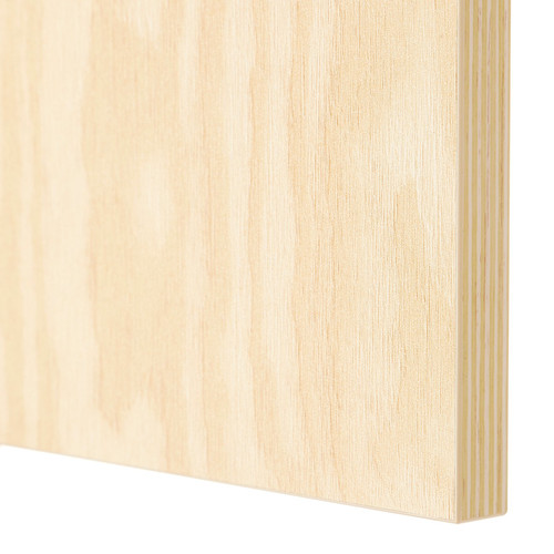 KALBÅDEN Door with hinges, lively pine effect, 60x40 cm