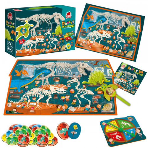 Puzzle Detective Dino Museum 54pcs 3+