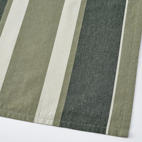 SANDVIVA Tea towel, green/white, 45x60 cm, 2 pack