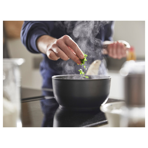 HUSKNUT Saucepan, non-stick coating, black, 1.8 l