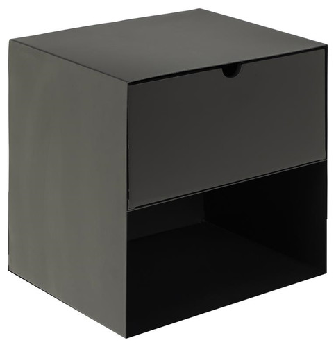 Nightstand Bedside Table Joliet, black