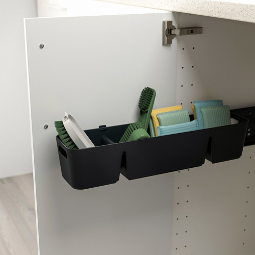 UPPDATERA Box with slider, anthracite, 50x15x12 cm