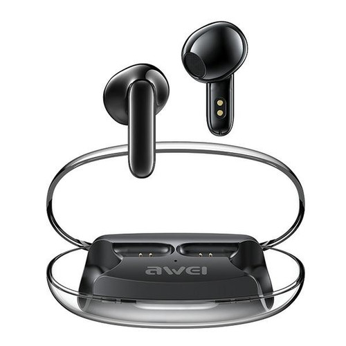 AWEI Headphones Earphones Bluetooth 5.3 T85 ENC TWS, black