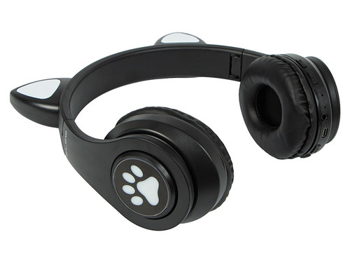BLOW Wireless Headset for kids Bluetooth 5.0 LED, black ears
