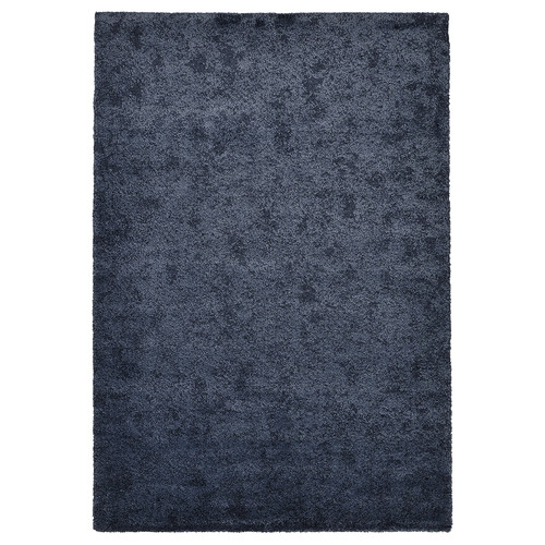 STOENSE Rug, low pile, dark blue, 170x240 cm