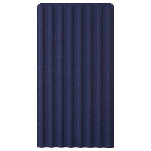 EILIF Screen, freestanding, blue/white, 80x150 cm