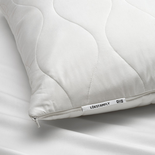 LÖKSTAMFLY Ergonomic pillow, side/back sleeper, 50x60 cm