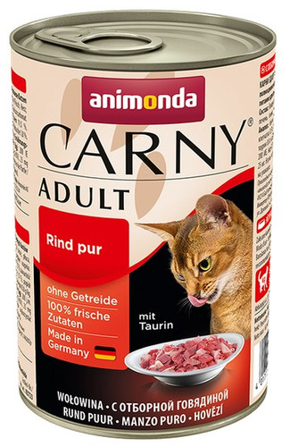 Animonda Carny Adult Cat Food Pure Beef 400g