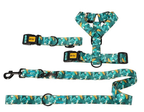 Dingo Dog Harness Guard City - Monstera Size L