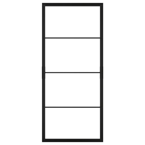 SKYTTA Sliding door frame, black, 102x231 cm