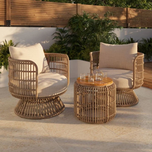 Garden Furniture Set Palm, swivel